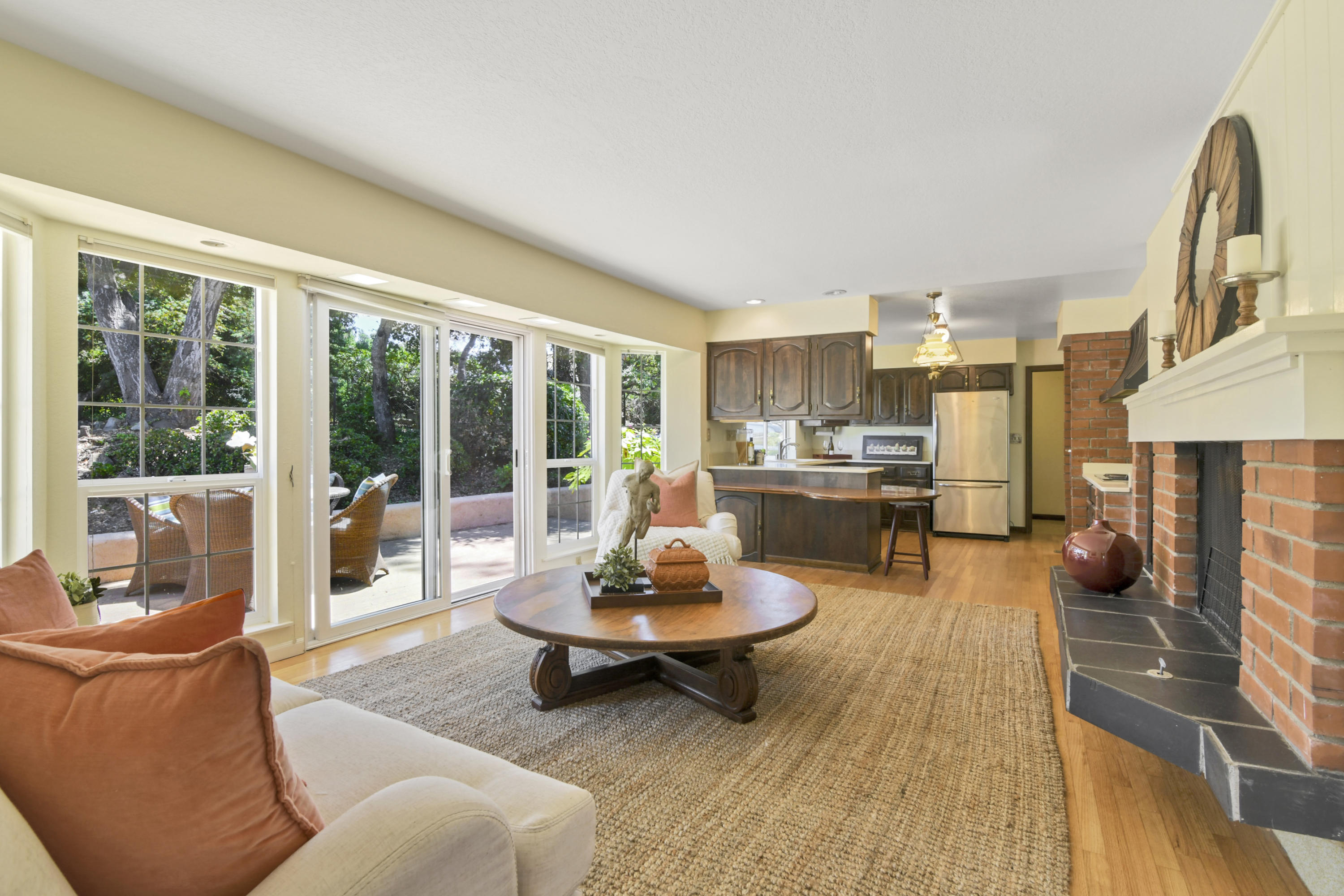 220 Rametto Road Santa Barbara, CA 93108 - Photo 7 of 25 Family Room to Kitchen