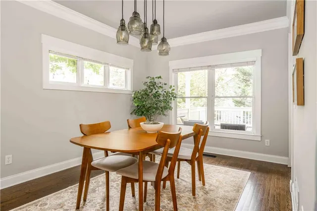 a view of a patio with couches and a potted plant on a table