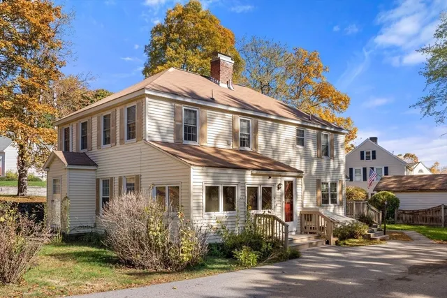 a front view of a house