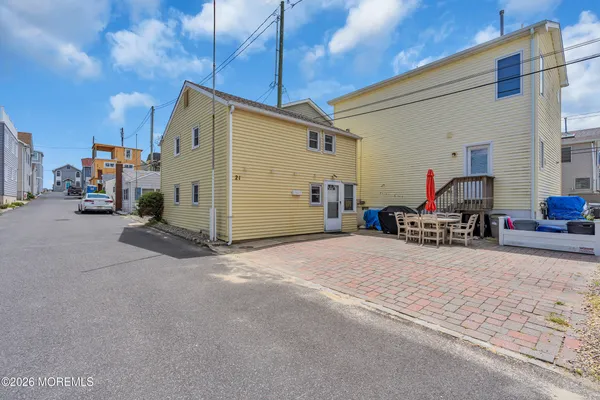 a view of a house with a patio