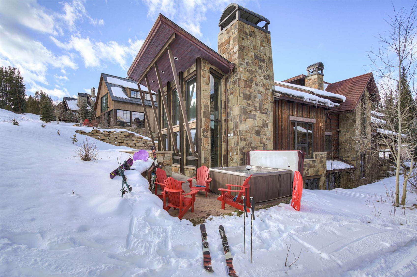 560 Beeler Place Frisco, CO 80443 - Photo 4 of 40 a view of a chairs and tables in patio
