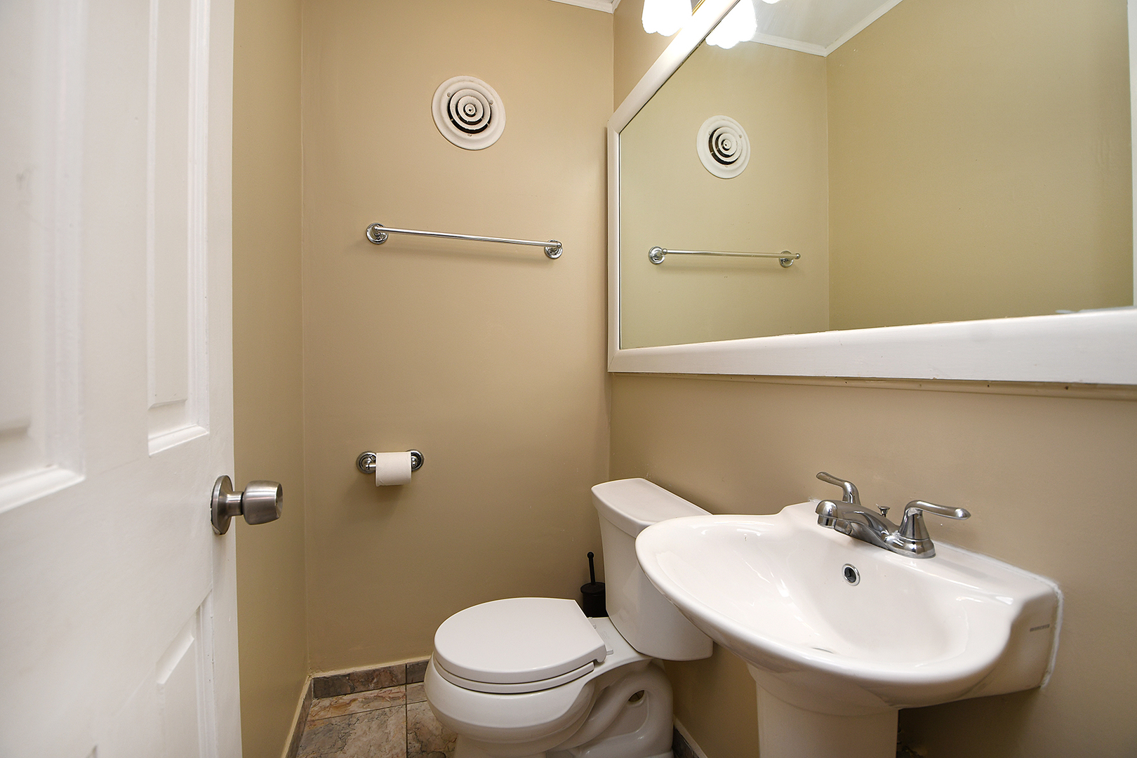 1718 West 187th Street Homewood, IL 60430 - Photo 12 of 28 a bathroom with a sink a toilet and shower