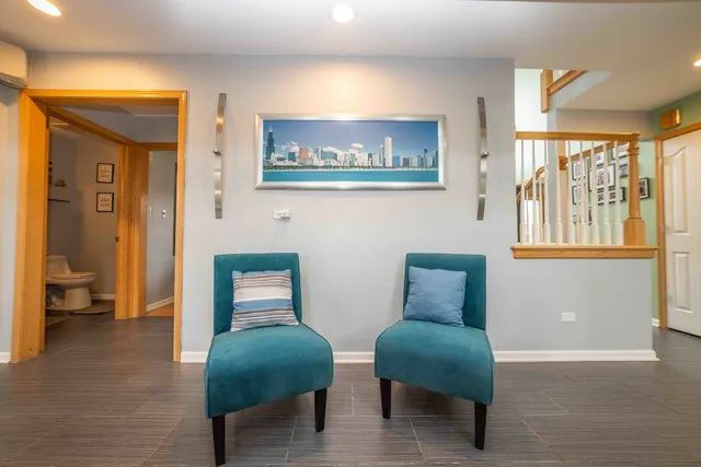 a room with furniture and a window