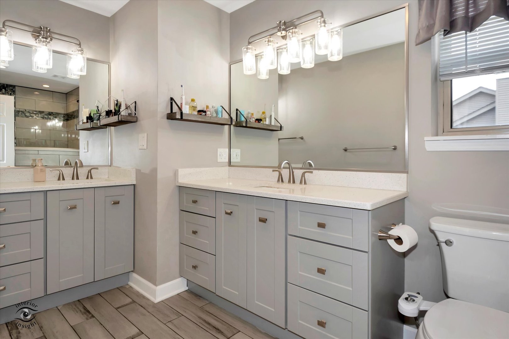 16364 Celtic Circle Manhattan, IL 60442 - Photo 17 of 31 a spacious bathroom with a double vanity sink a mirror and a toilet