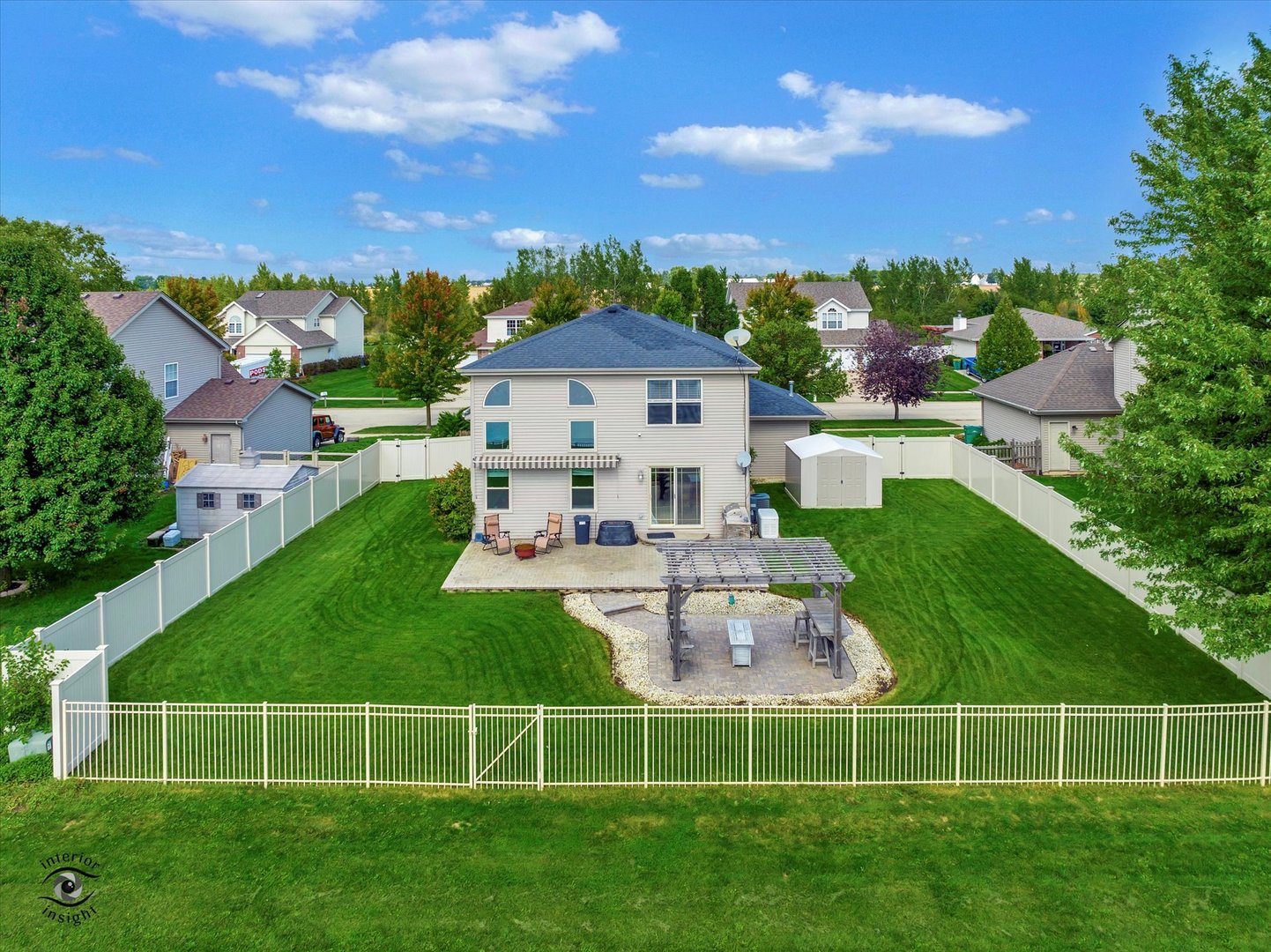 16364 Celtic Circle Manhattan, IL 60442 - Photo 4 of 31 a view of a house with a big yard and a fountain
