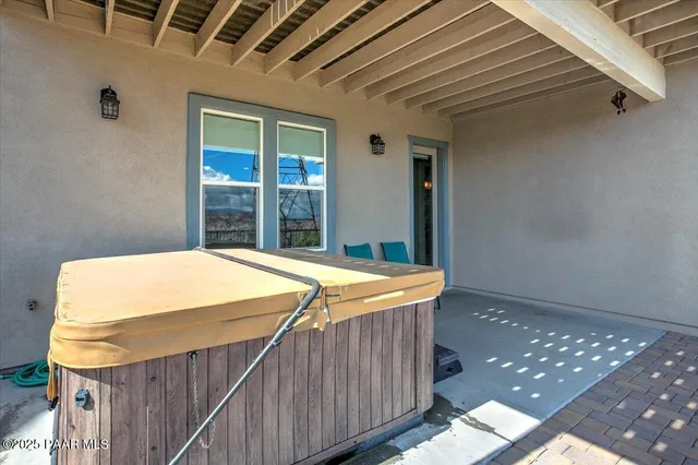 a view of a lake with green space