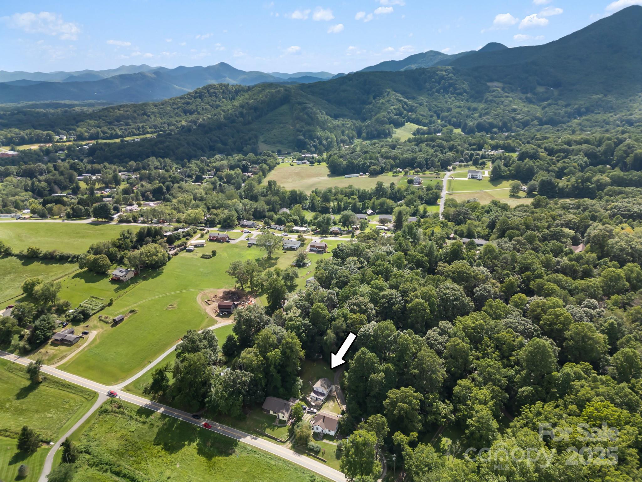 245 Hookers Gap Road Candler, NC 28715 - Photo 43 of 44 a view of a city with mountains in the background