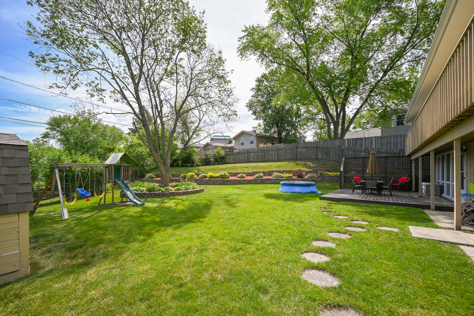 2S655 Bob O Link Road Lombard, IL 60148 - Photo 22 of 28 a view of a park with large trees and a table