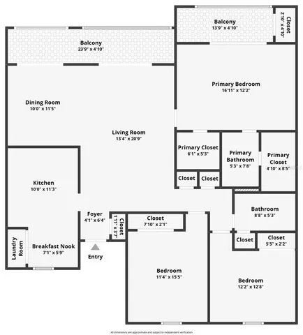 a view of an empty room