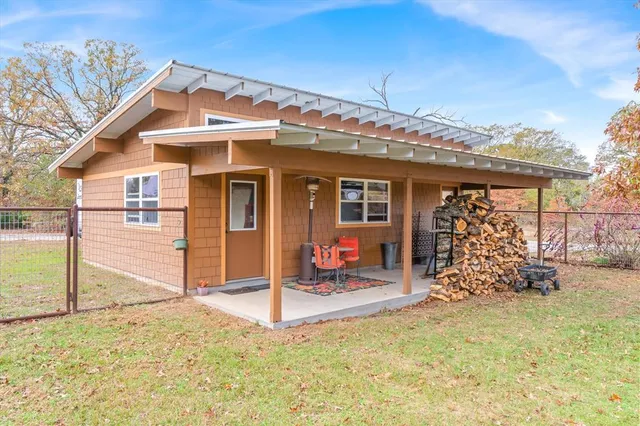 a front view of a house