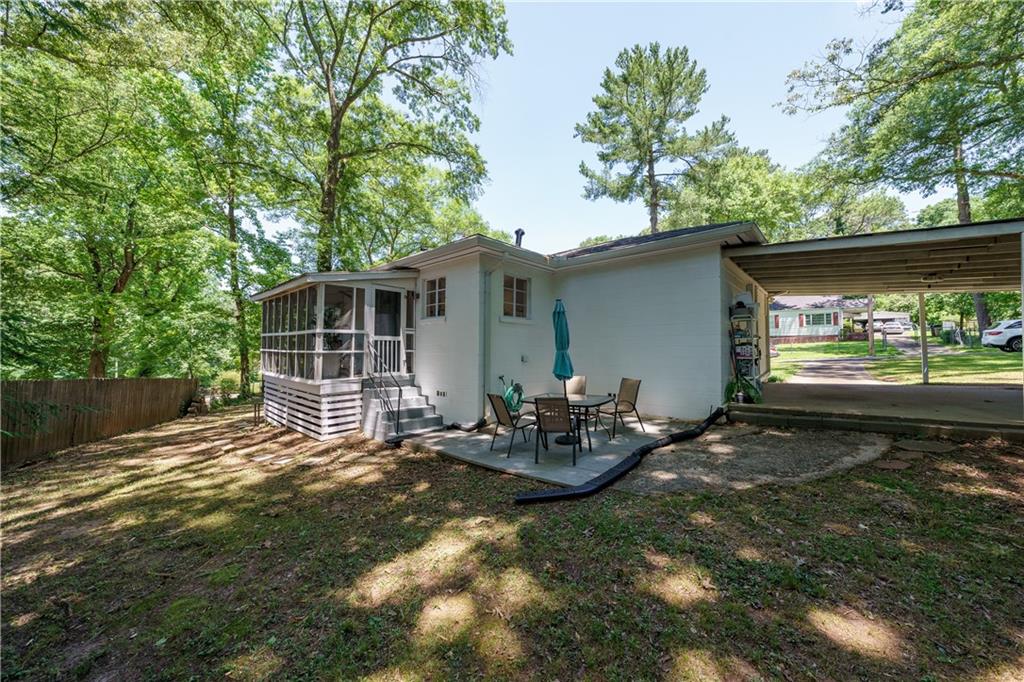 1920 West Forrest Avenue Atlanta, GA 30344 - Photo 23 of 28 a view of back yard on the house