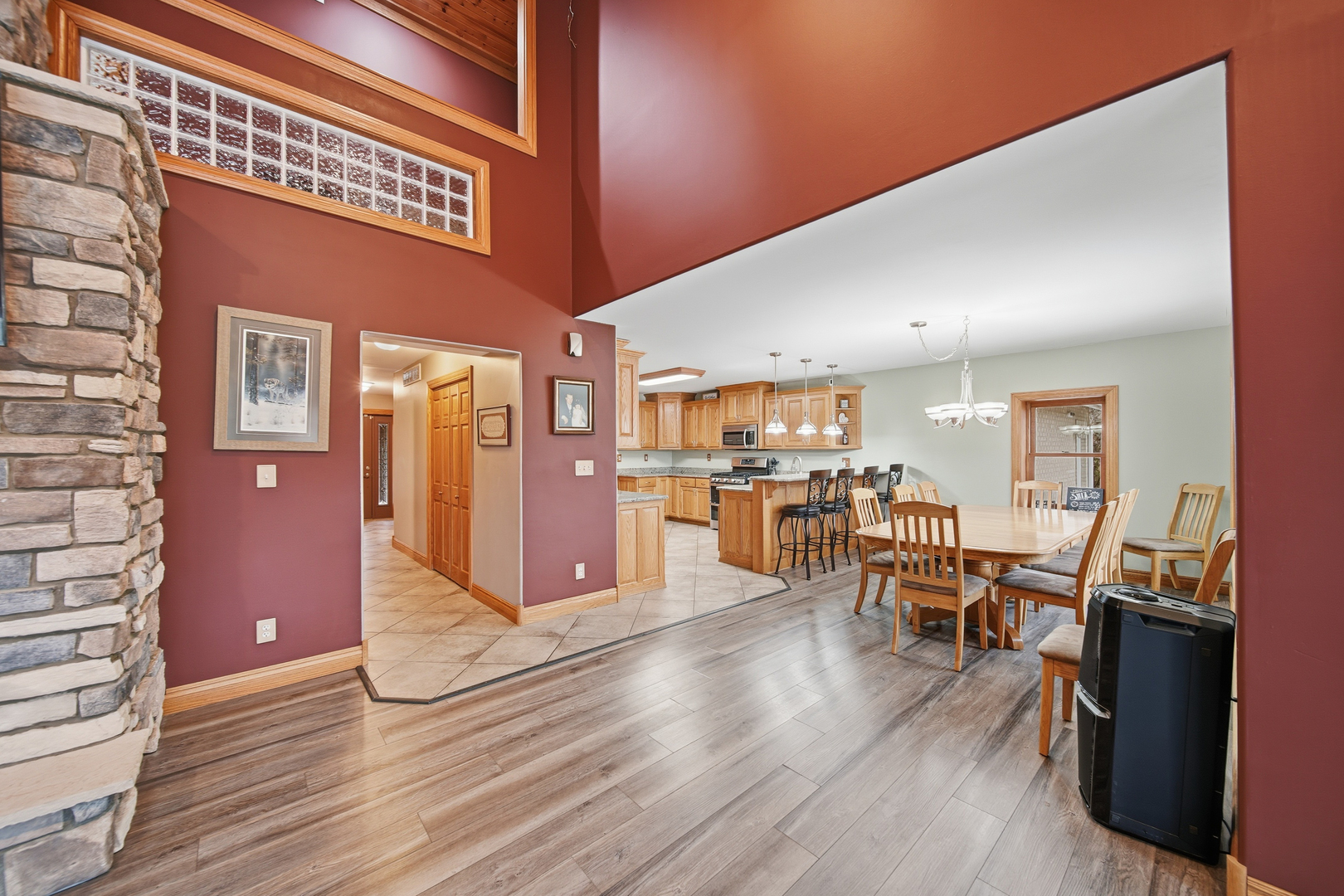7231 South Lost Nation Road Dixon, IL 61021 - Photo 13 of 39 a view of a dining room with furniture and wooden floor