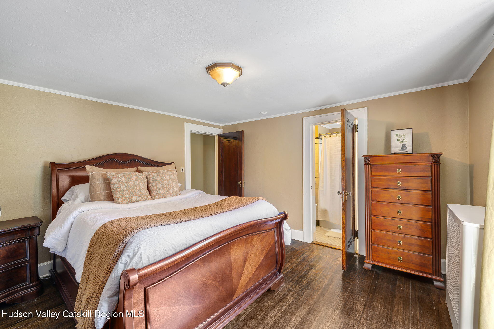 11 Seaman Road Poughkeepsie, NY 12601 - Photo 24 of 49 a bedroom with a bed and wooden floor