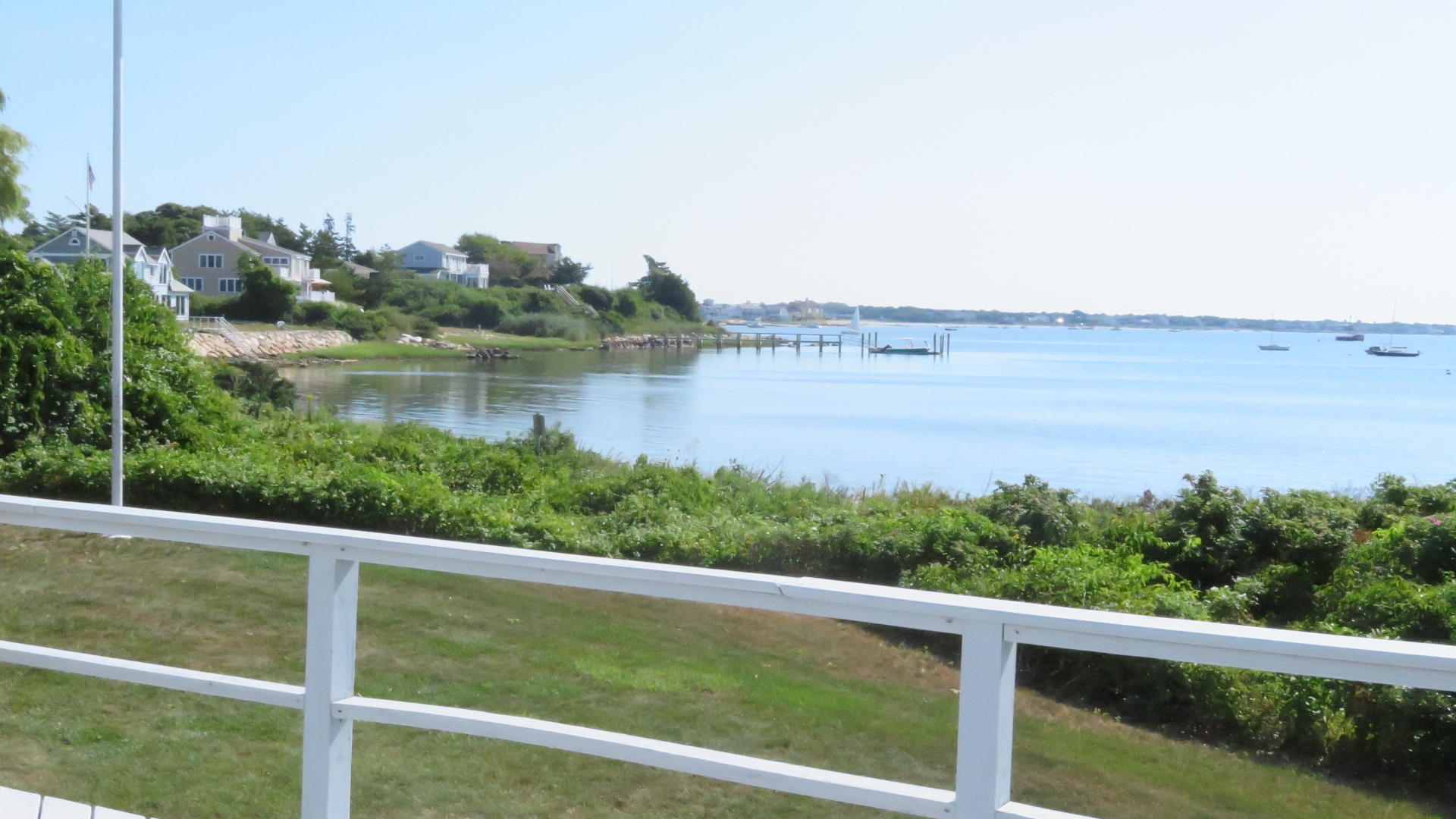 75 Harbor Bluff Road Hyannis, MA 02601 - Photo 23 of 31 a view of a lake from a balcony