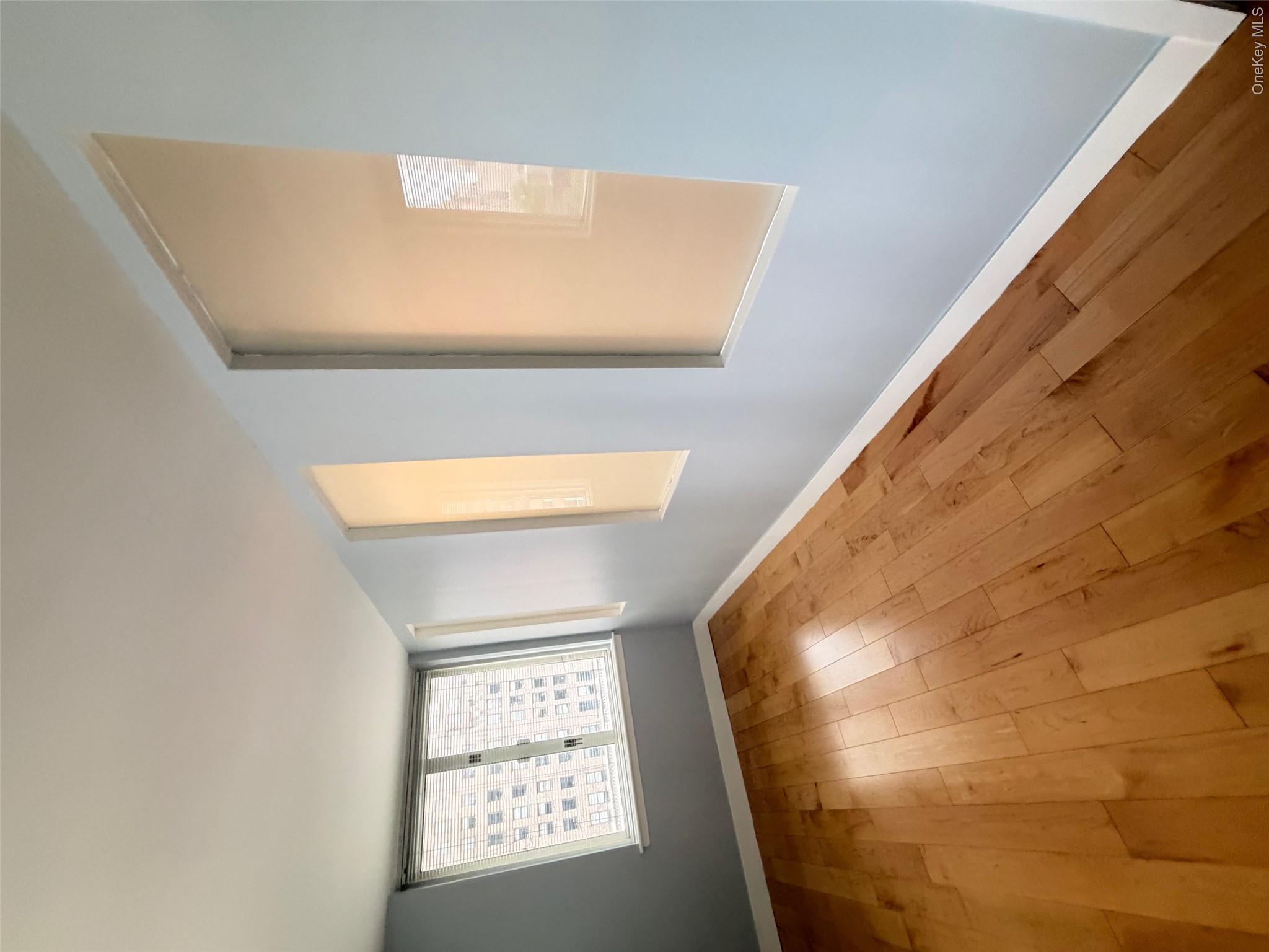 225 Rector Place, Unit 7E Manhattan, NY 10280 - Photo 6 of 19 Light wood-finish flooring complemented by light blue walls and white trim