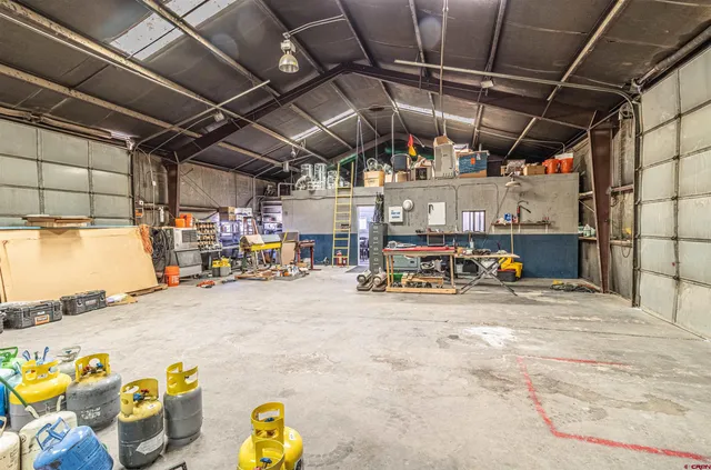 a view of a chairs in a room