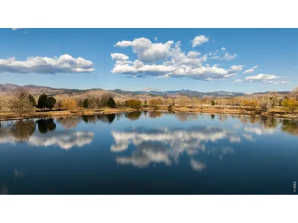 a black and white photo of a lake