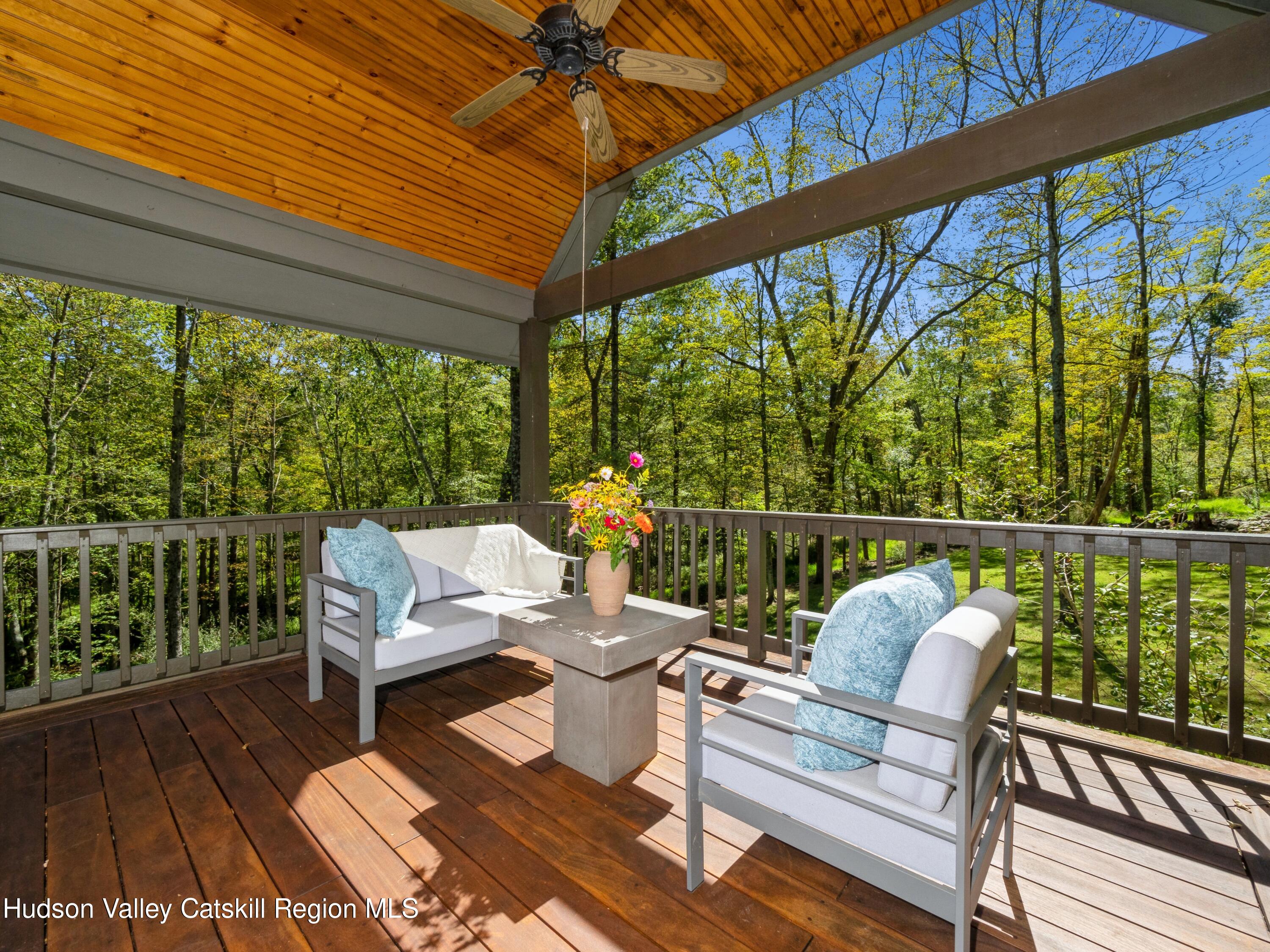 7 Clovewood Road High Falls, NY 12440 - Photo 16 of 41 a balcony with wooden floor
