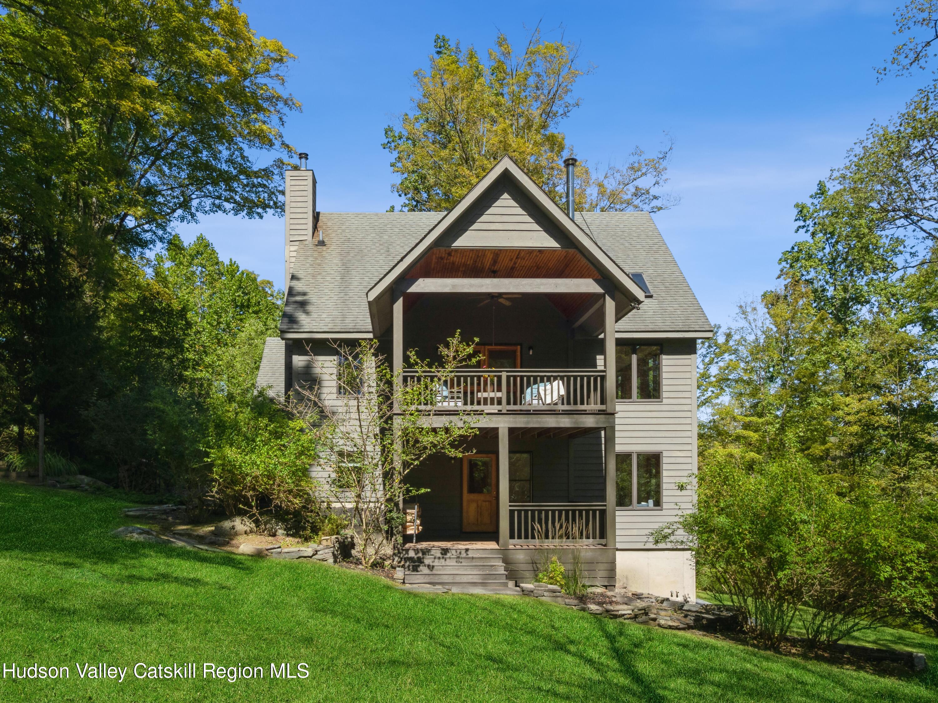 7 Clovewood Road High Falls, NY 12440 - Photo 17 of 41 a front view of a house with a yard