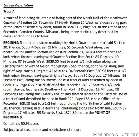 $167,000 | Tbd Tbd Geronimo Springs Road, Macks Creek, MO 65786