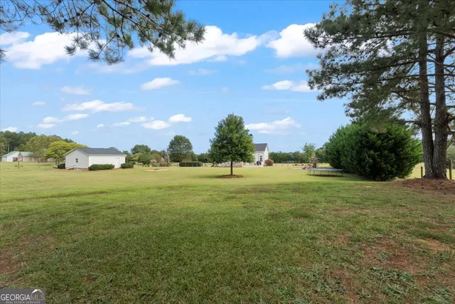 a view of a pool in a balcony