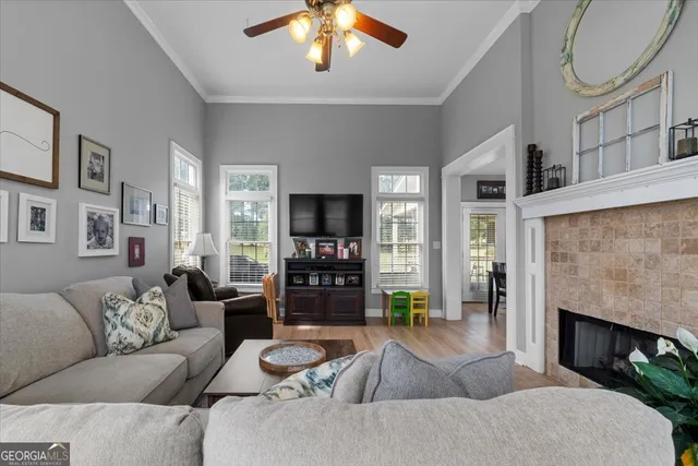 a potted plant sitting in front of a door