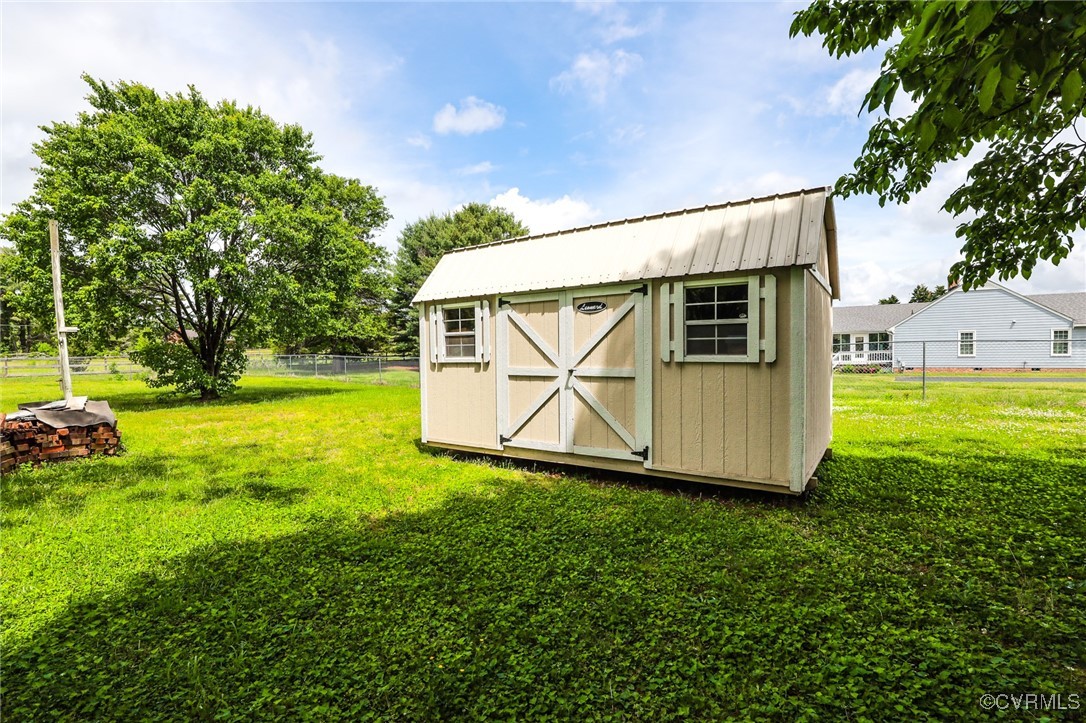 8229 Little Florida Road Mechanicsville, VA 23111 - Photo 14 of 40 View of shed with fence