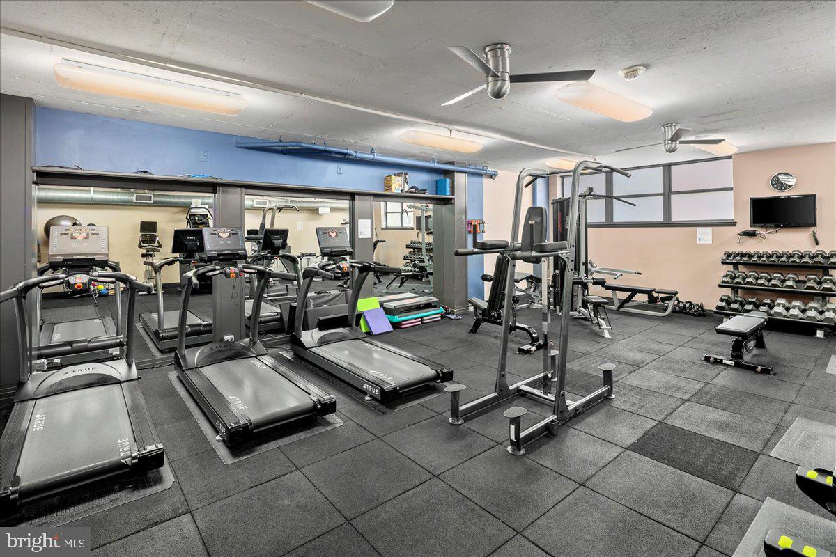 2020 12th Street Northwest, Unit 812 Washington, DC 20009 - Photo 35 of 38 a view of a room with gym equipment