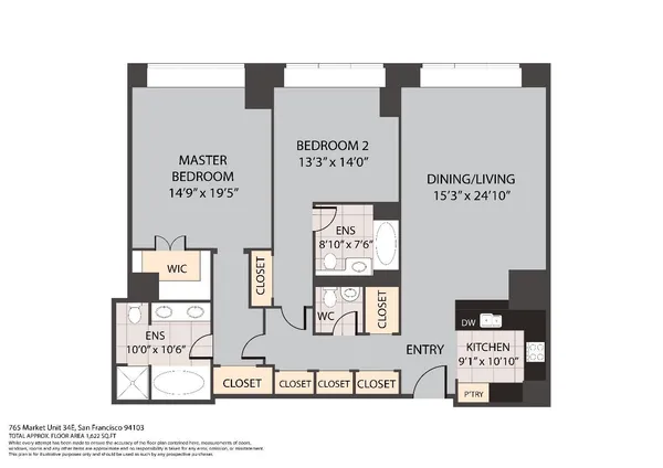$9,200 | 765 Market Street, Unit 34E, San Francisco, CA 94103