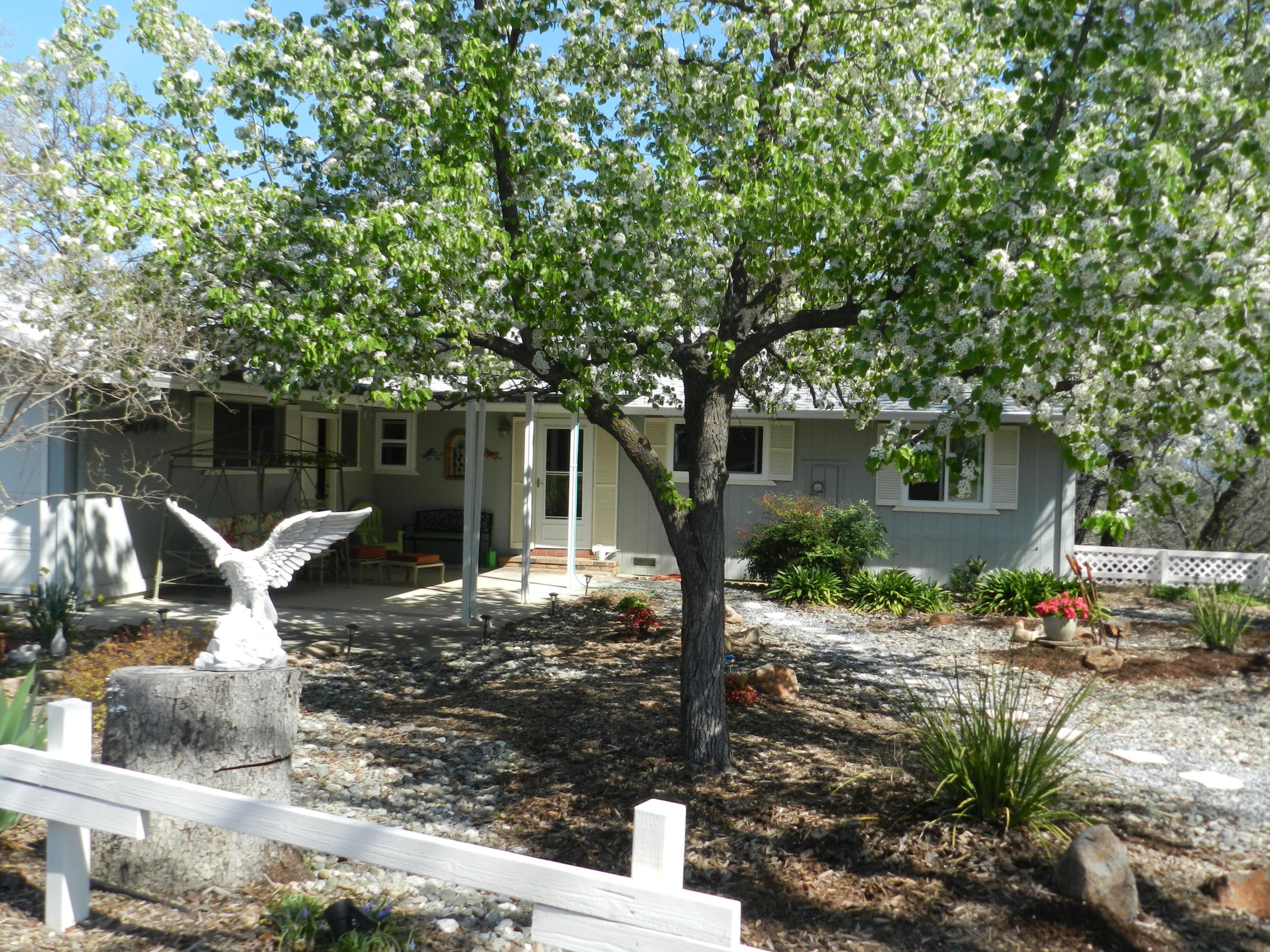 8760 Valley View Road Redding, CA 96001 - Photo 29 of 42 a front view of a house with garden