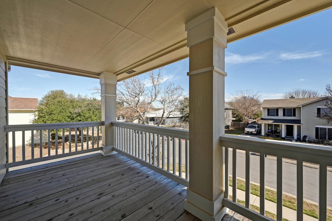 400 Tobin Drive Buda, TX 78610 - Photo 28 of 40 Wooden deck / balcony featuring a residential view