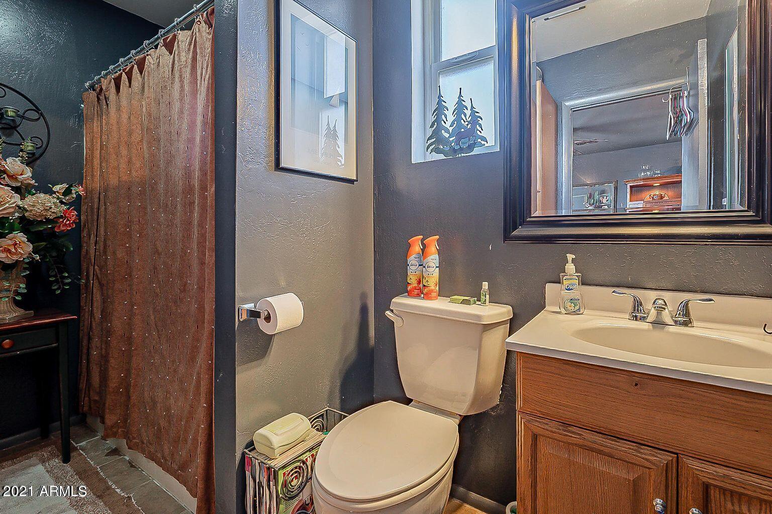 9416 North 3rd Avenue Phoenix, AZ 85021 - Photo 24 of 25 a bathroom with a toilet sink and mirror