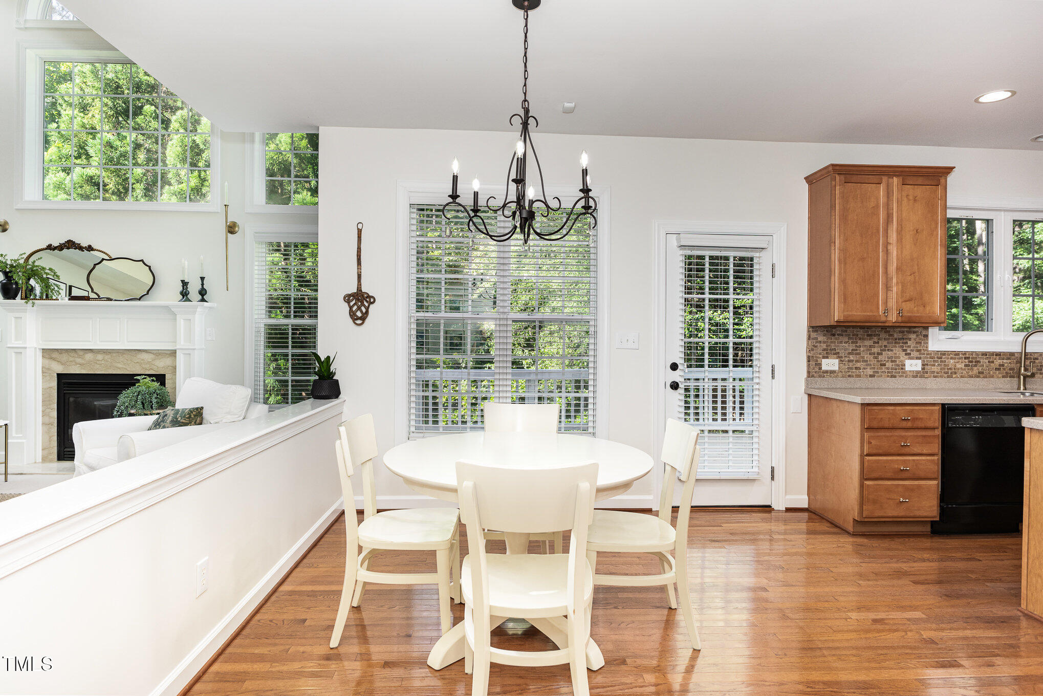 1603 Timber Wolf Drive Durham, NC 27713 - Photo 14 of 41 a view of a dining room with furniture window and outside view