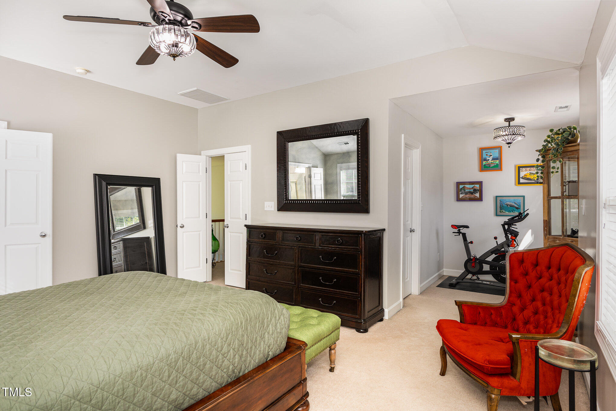 1603 Timber Wolf Drive Durham, NC 27713 - Photo 20 of 41 a bedroom with a bed and furniture