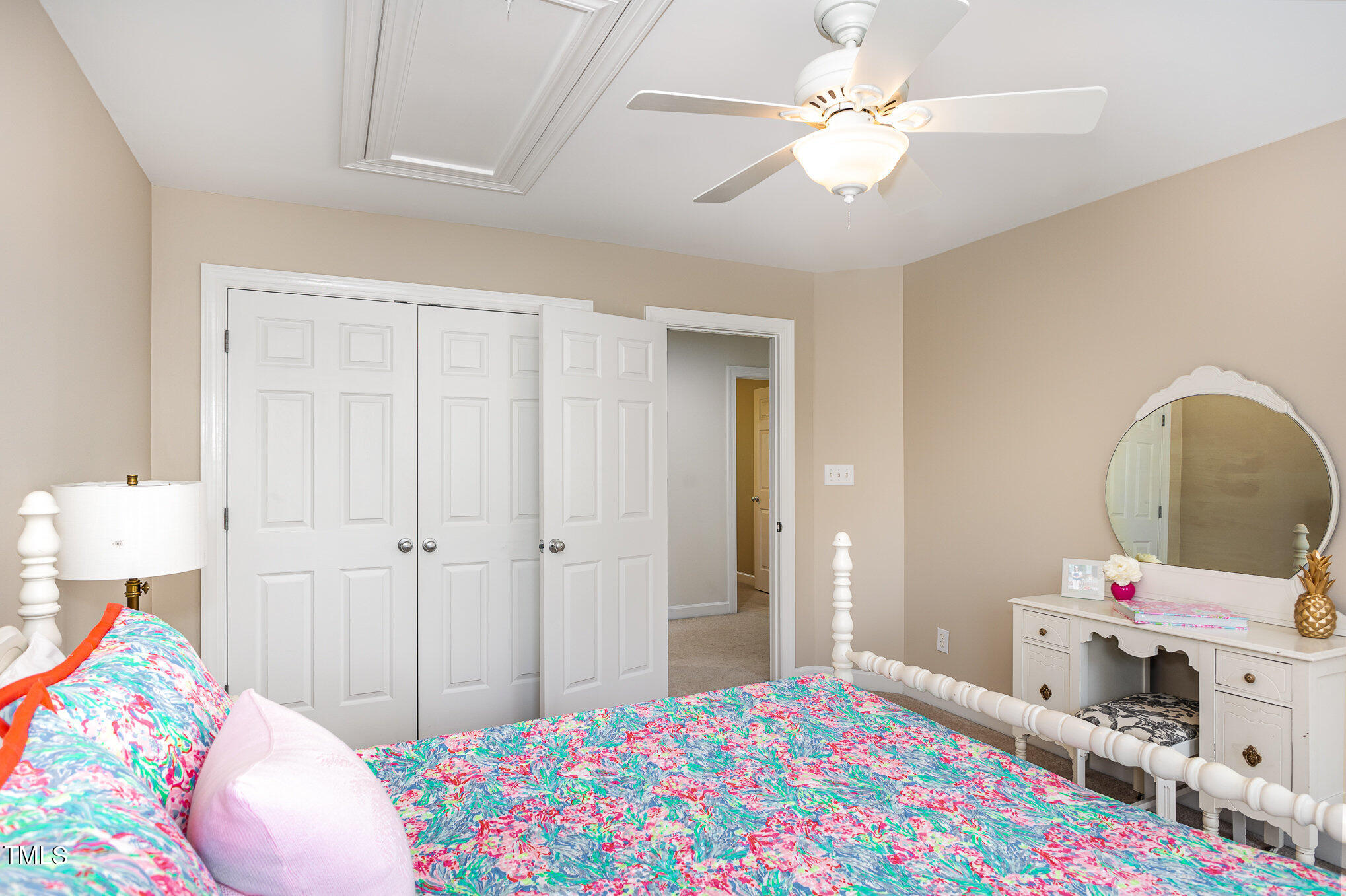 1603 Timber Wolf Drive Durham, NC 27713 - Photo 24 of 41 a bedroom with a bed and hallway