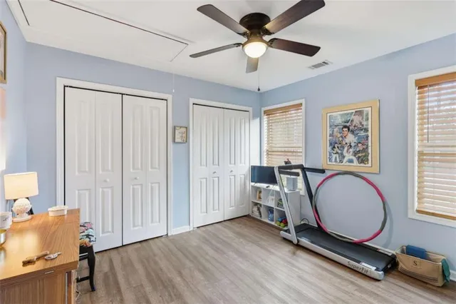 a room with furniture and window