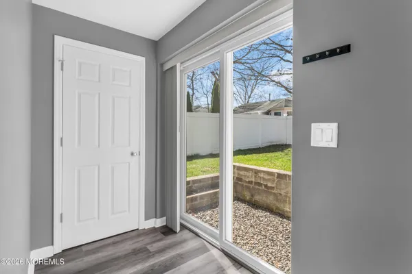 a view of an front door