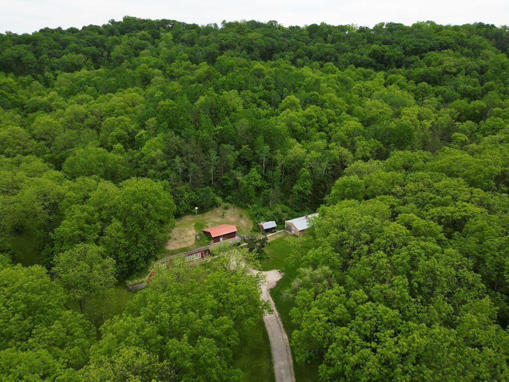 N8083 Amundson Coulee Road Farmington, WI 54636 - Photo 27 of 37 Bird's eye view of buildings & woods