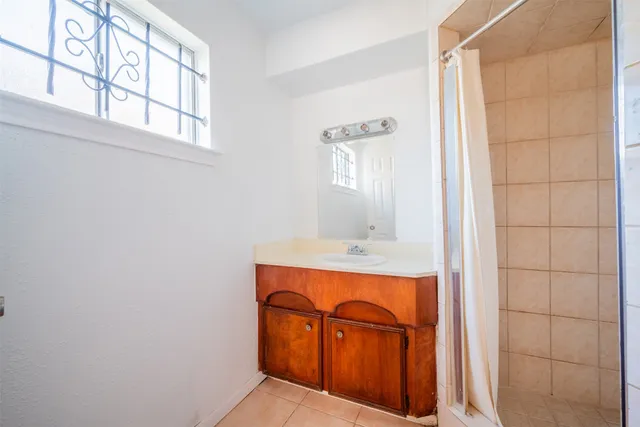 a view of small space with empty racks