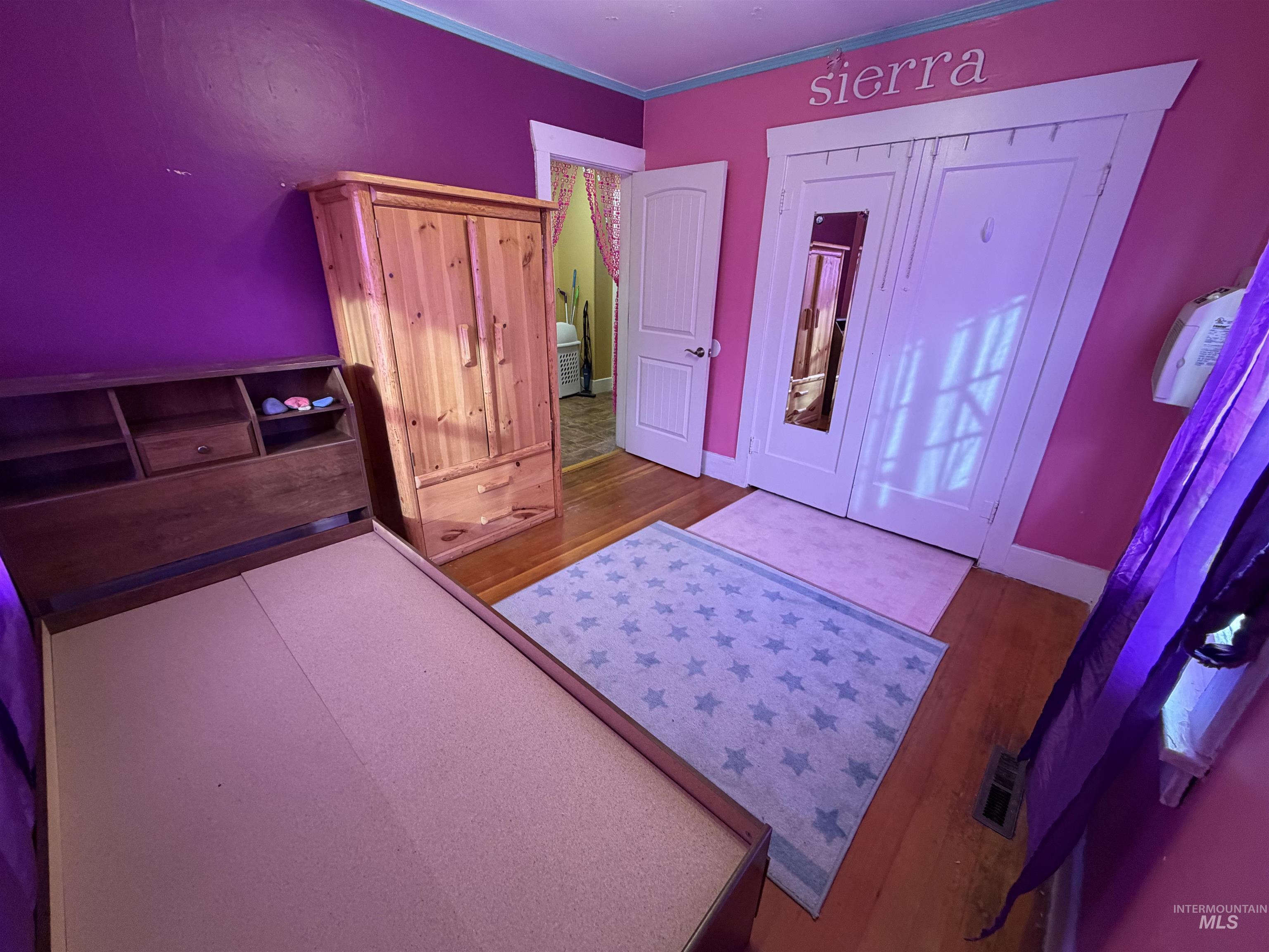 410 12th Street Lewiston, ID 83501 - Photo 17 of 38 Bedroom featuring dark wood-style flooring and a closet