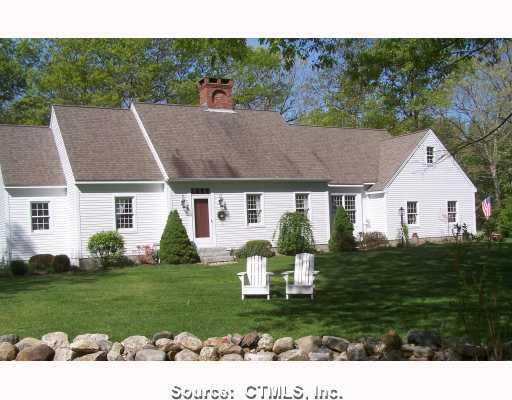 675 Shewville Road Ledyard, CT 06339 - Photo 1 of 1 a front view of a house with a yard and trees
