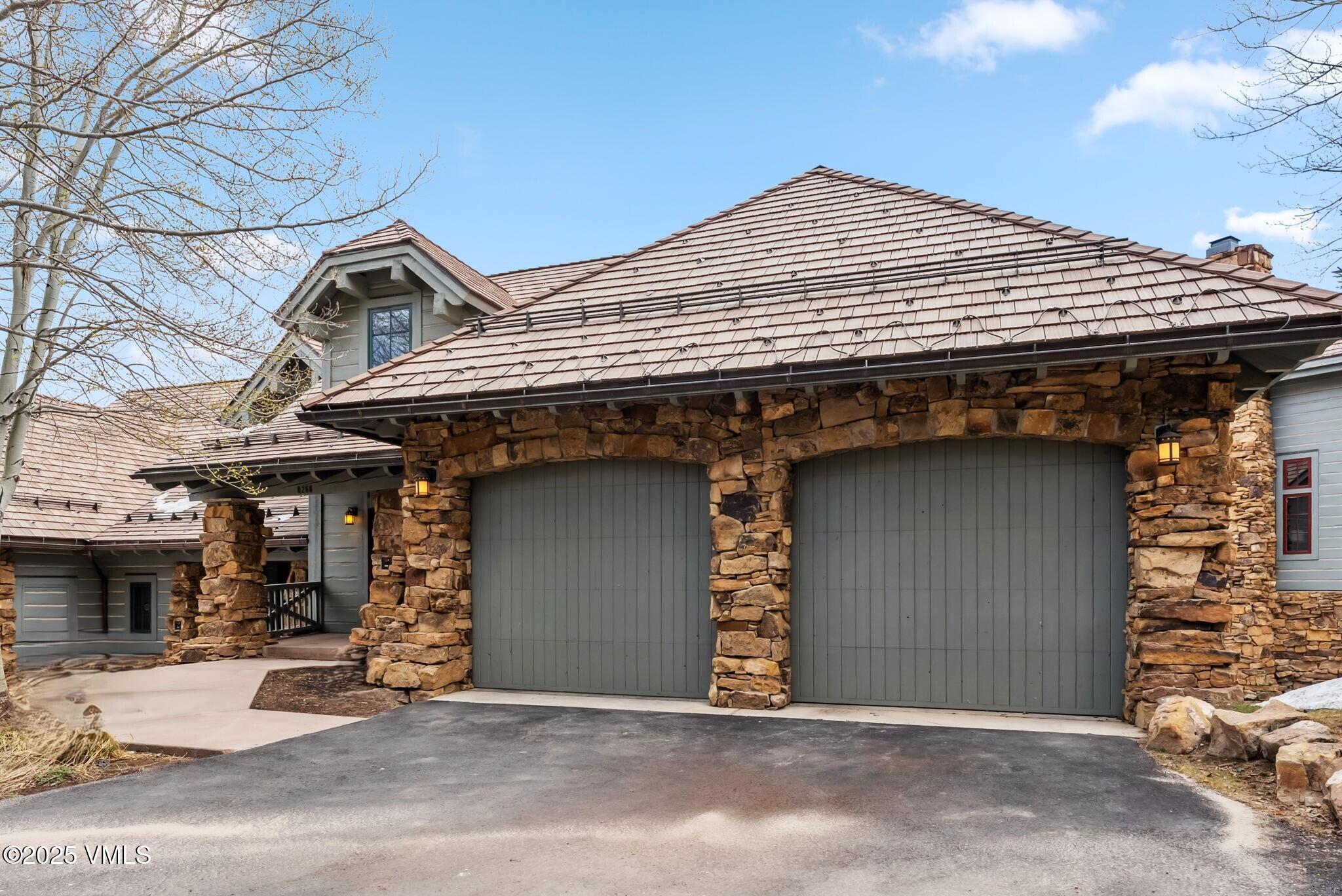 a front view of a house