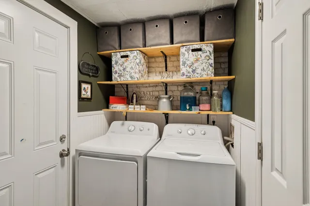 a house view with a garden space