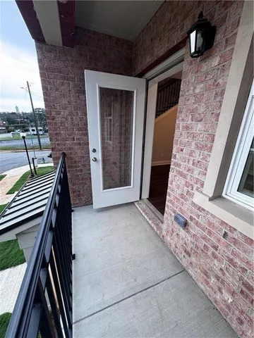 a view of an entryway door