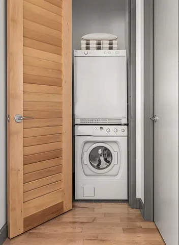 a utility room with washer and dryer
