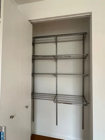 a close view of closet