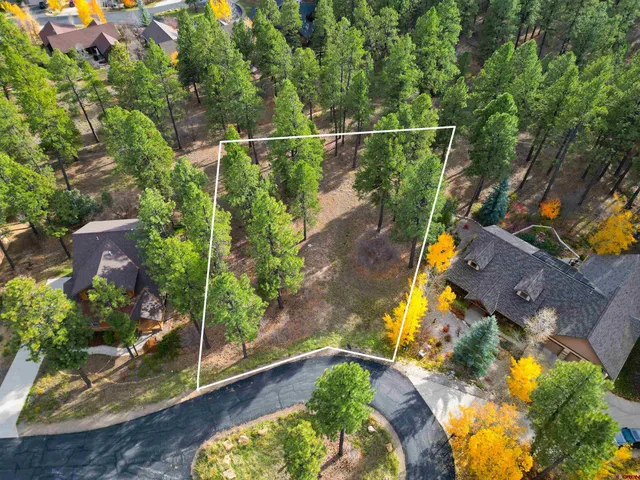 an aerial view of a house having outdoor space
