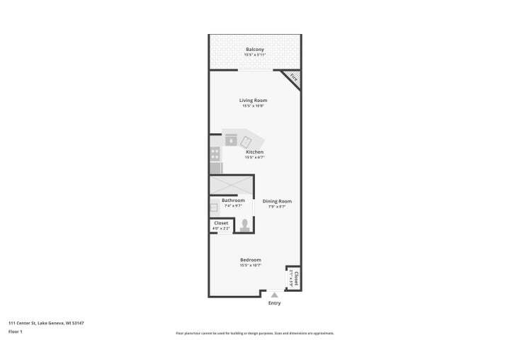 111 Center Street, Unit 342 Lake Geneva, WI 53147 - Photo 55 of 55 Floor Plan