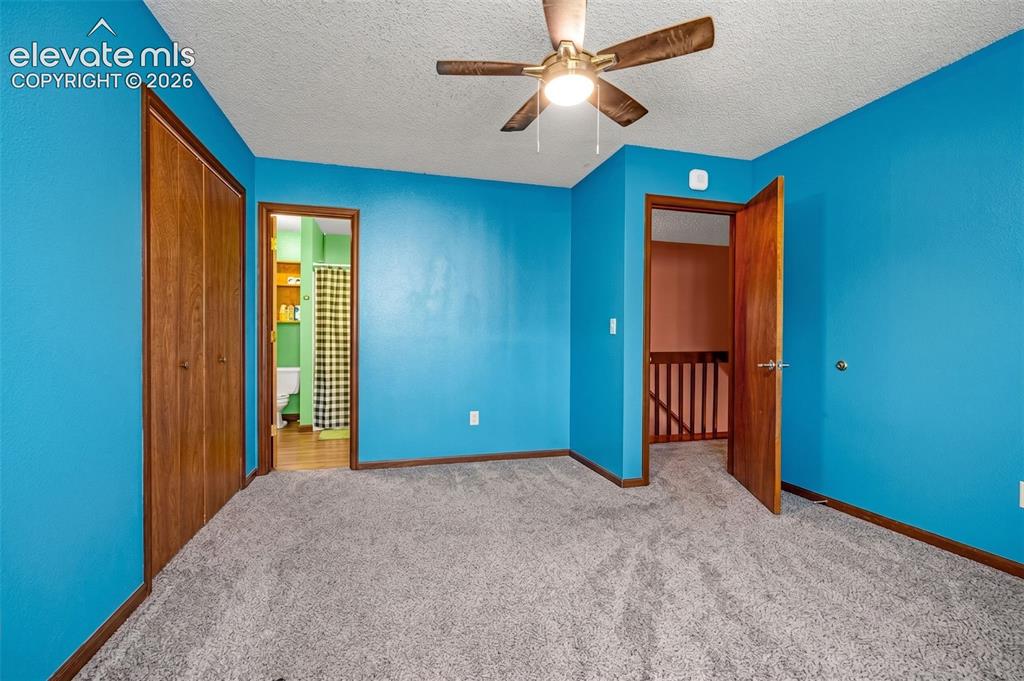 613 Wheat Field Road Fountain, CO 80817 - Photo 11 of 32 an empty room with closet and a ceiling fan