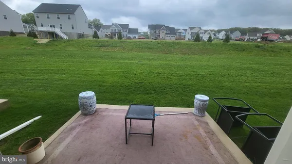 a view of a chairs in a patio